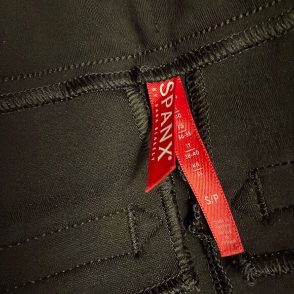 SPANX Ponte Skinny Sequin Trim Black S/P - Picture 8 of 10
